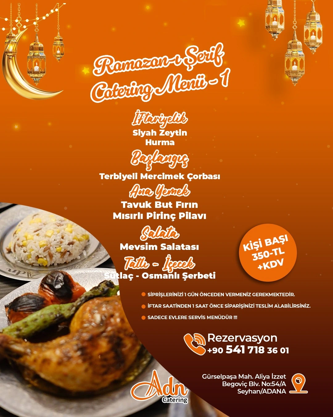 Ramazan Catering Menüsü 1